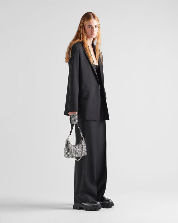 Prada Re-Edition 2005 satin bag with crystals, , hi-res