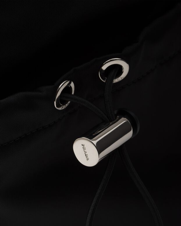 Re-Nylon and Saffiano leather backpack, , hi-res