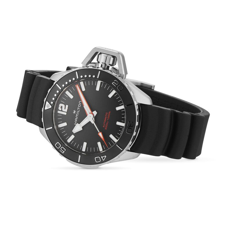 Khaki Navy Frogman Auto 41mm Mens Watch Black, , hi-res