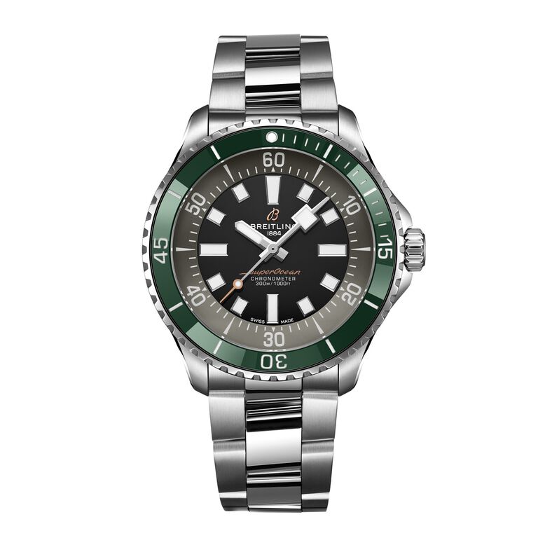 Superocean Automatic 44mm UK Limited Edition Mens Watch Green Stainless Steel, , hi-res