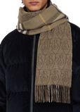 Reversible B Shield Cashmere Scarf, , hi-res