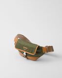 Re-Nylon and leather shoulder bag, , hi-res