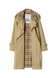 Mid-length Check Collar Castleford Trench Coat, , hi-res