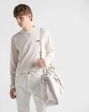 Prada Bonnie denim and leather tote bag, , hi-res