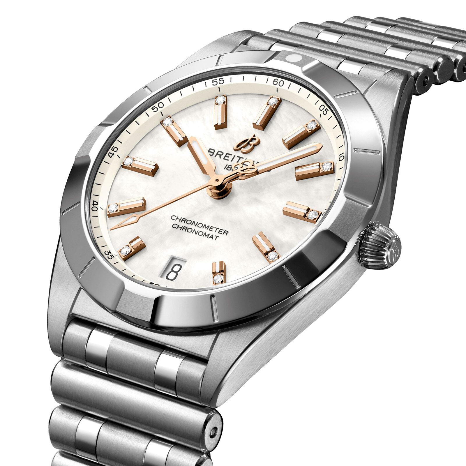 Breitling mother of pearl on sale