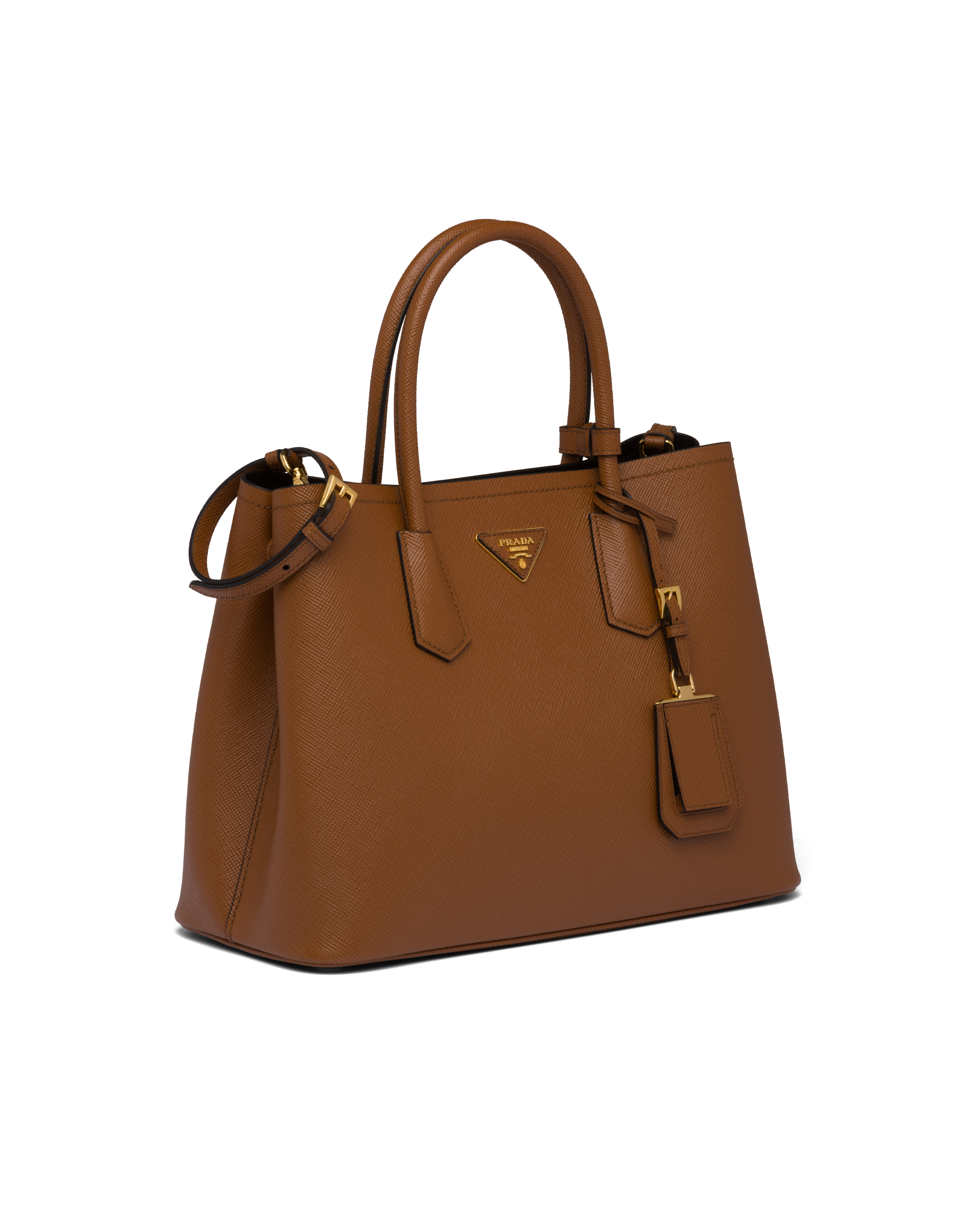 Prada Medium Saffiano Leather Double Prada Bag Tote | Heathrow Boutique