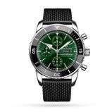 Superocean Heritage Chronograph 44 Stainless Steel Rubber Strap Watch, , hi-res