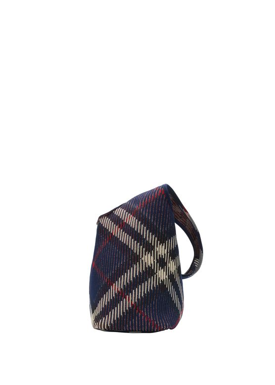 Small Check Knitted Shoulder Bag, , hi-res