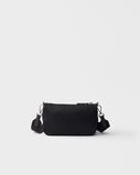 Re-Nylon and Saffiano leather mini shoulder bag, , hi-res