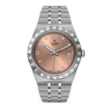 Royal 38mm Steel Case Diamond-Set Salmon Dial, , hi-res