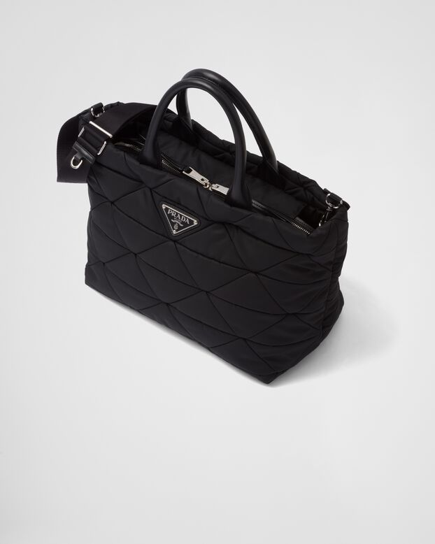 Re-Nylon medium padded tote, , hi-res