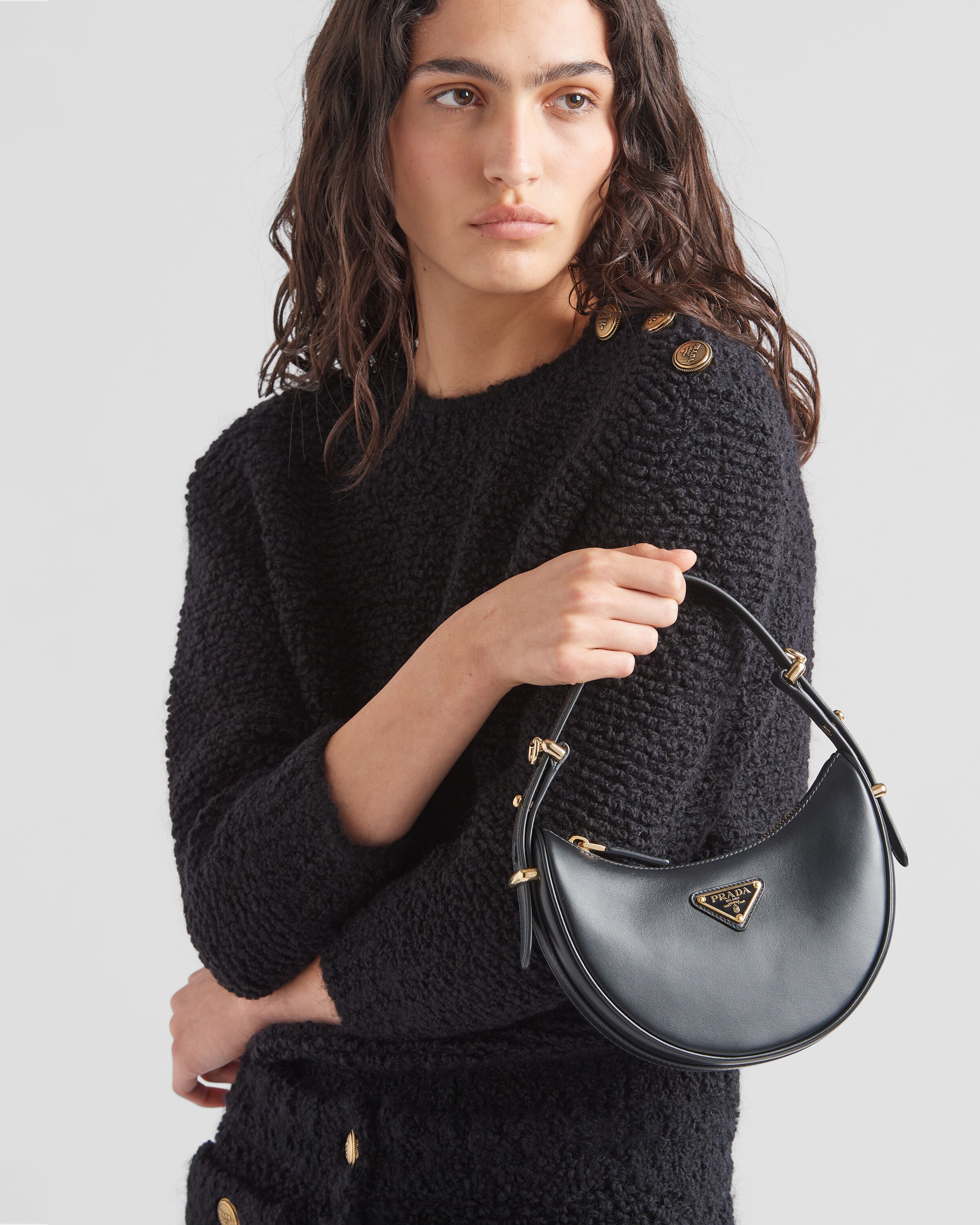 Prada Arque leather mini shoulder bag