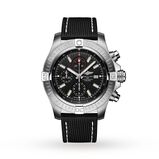 Super Avenger Chronograph 48 Stainless Steel Leather Strap Watch, , hi-res