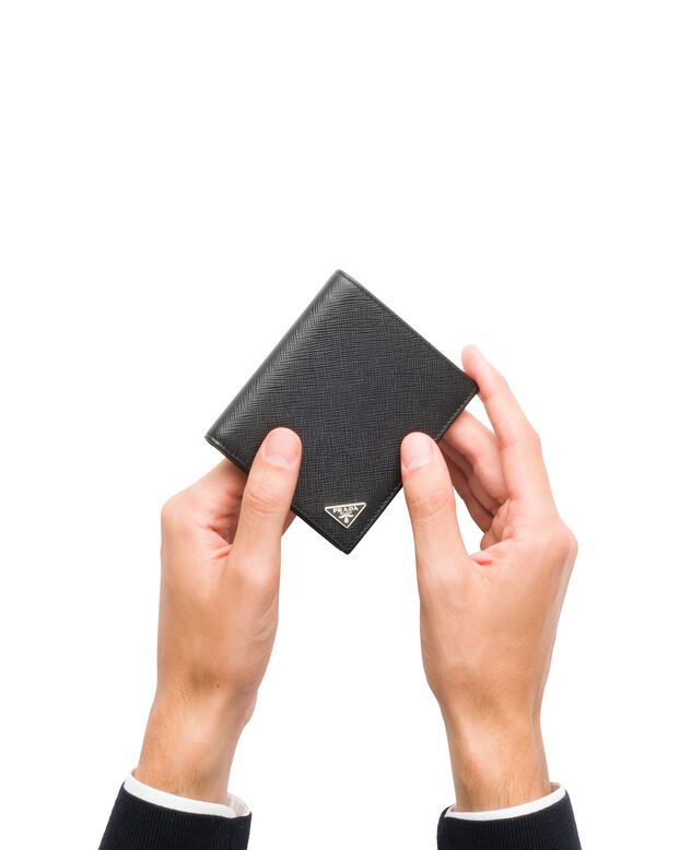 Saffiano leather wallet, , hi-res