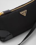Re-Edition 2002 Re-Nylon and brushed leather shoulder bag, , hi-res