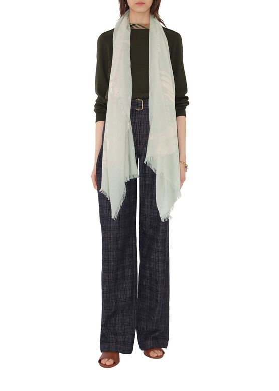 Wide EKD Wool Scarf, , hi-res