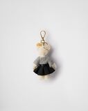 Teddy bag charm with metal ring, , hi-res