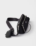 Re-Nylon and Saffiano leather mini shoulder bag, , hi-res