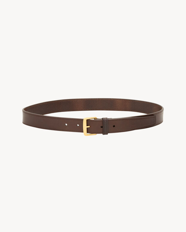 CEINTURE BOUCLE CARREE PLATE, , hi-res