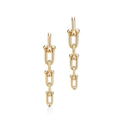 Tiffany HardWear graduated link earrings in 18k gold