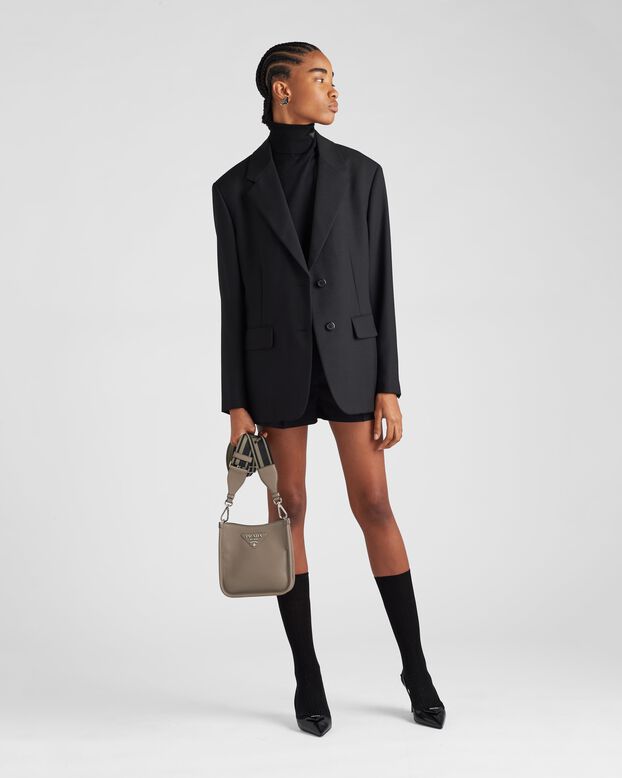 Leather mini shoulder bag, , hi-res