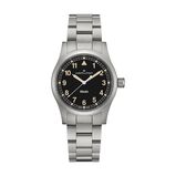 Khaki Field Quartz 38mm Unisex Watch Black, , hi-res