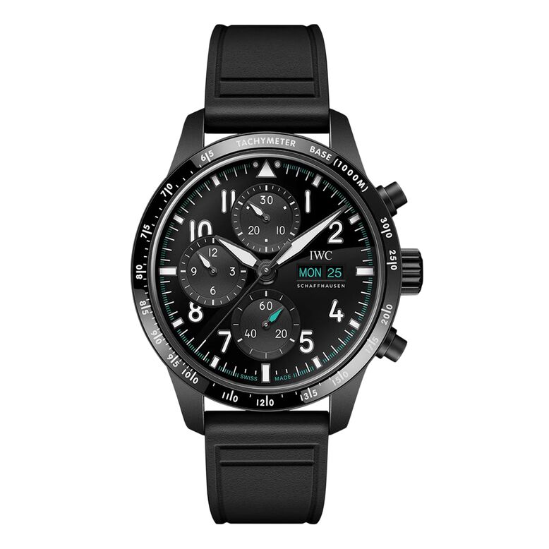 Pilot Performance Chronograph 41mm Mercedes AMG Petronas Formula OneTM Team Mens Watch Black Rubber, , hi-res
