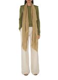 Wide Check Wool Silk Scarf, , hi-res