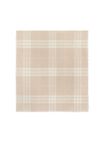 Wide Check Wool Scarf