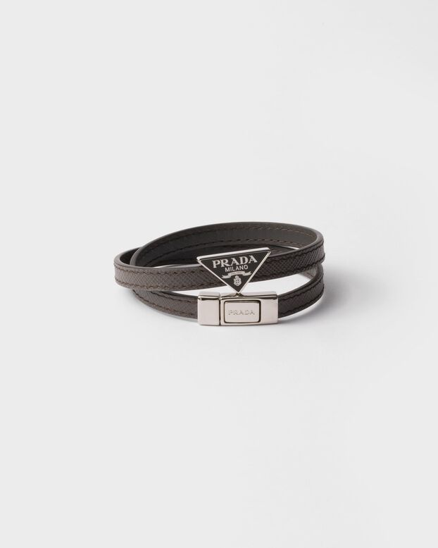 Saffiano Leather Bracelet, , hi-res