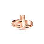 Tiffany T T1 Ring in Rose Gold, 4.5 mm - Size 7 1/2