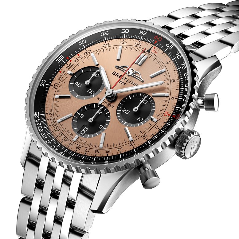 Navitimer B01 Chronograph 43 Stainless Steel Watch, , hi-res