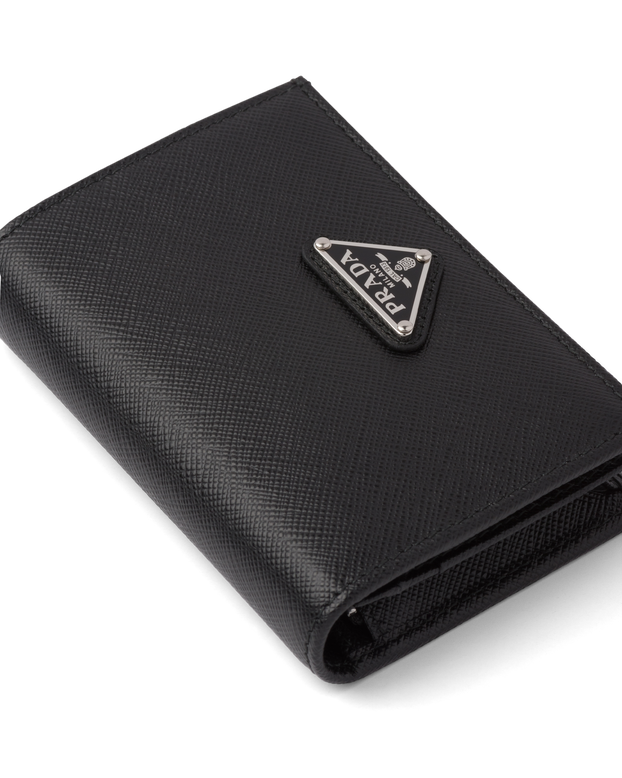 Prada Small Saffiano Leather Wallet Purses Pouches Heathrow Reserve Collect