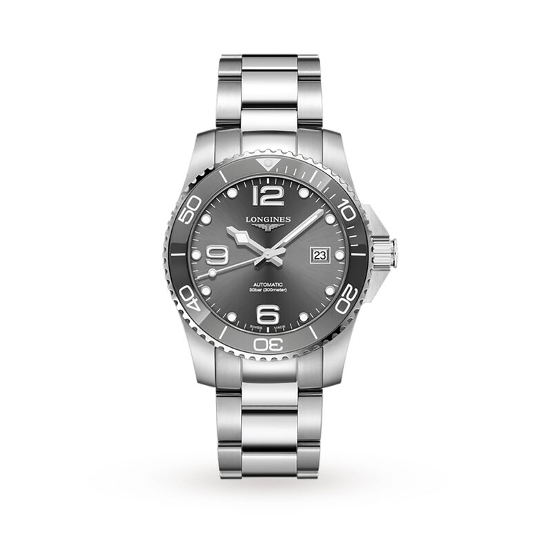 HydroConquest Sunray Grey Dial 41mm Automatic Diving Mens Watch, , hi-res