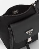 Re-Nylon and Saffiano leather shoulder bag, , hi-res