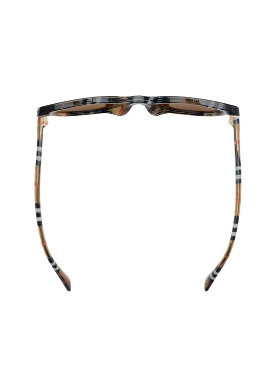 Tubular Check Round Sunglasses, , hi-res