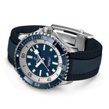 Superocean Automatic 42 Stainless Steel Rubber Strap Watch, , hi-res