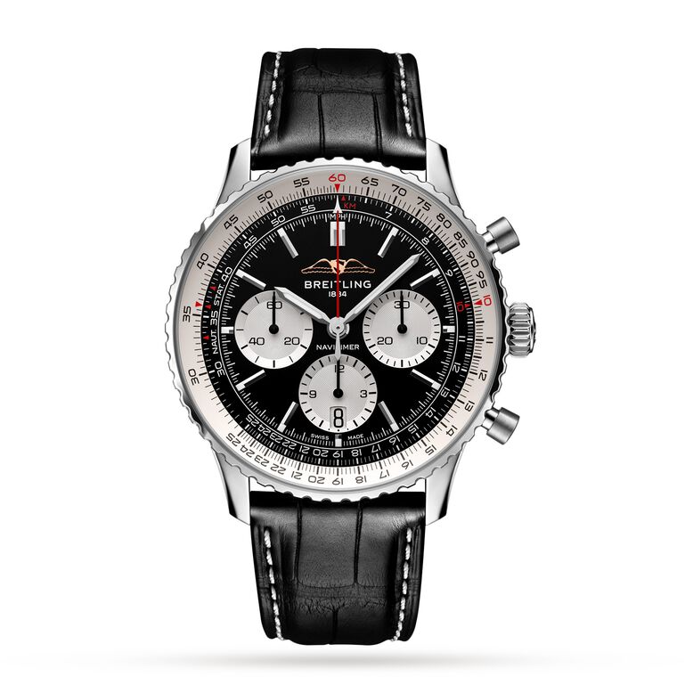 Navitimer B01 Chronograph 43 Stainless Steel Watch, , hi-res