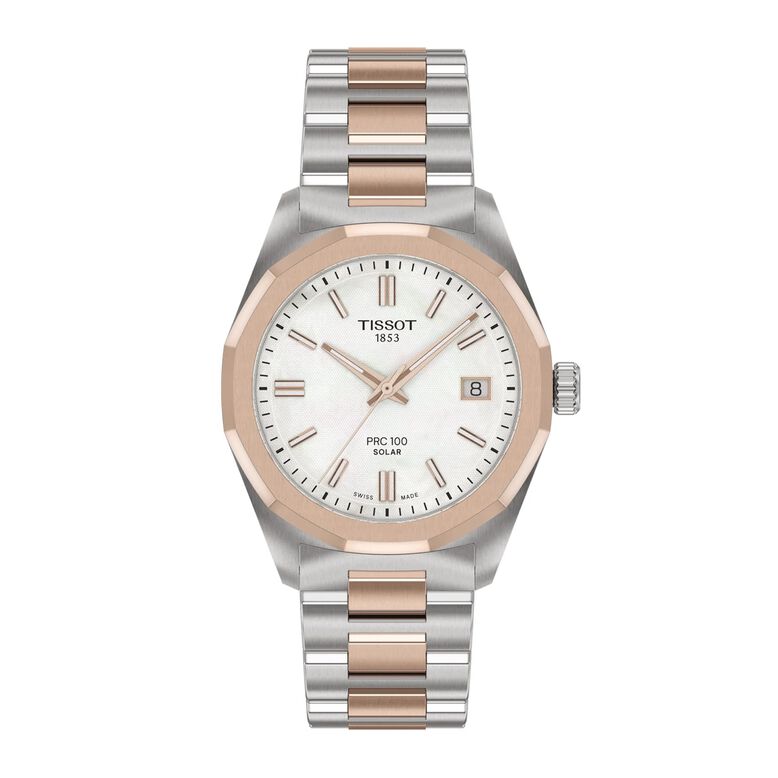 PRC 100 Solar Quartz 34mm Bicolour Ladies Watch, , hi-res