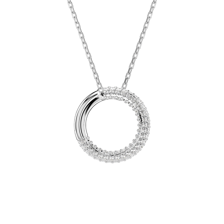 Dextera Pendant - White Rhodium, , hi-res