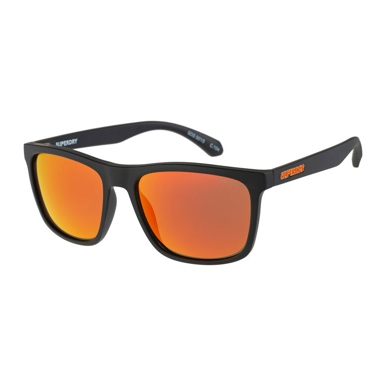 Sunglasses 5015-104 Black Orange Mirror, , hi-res