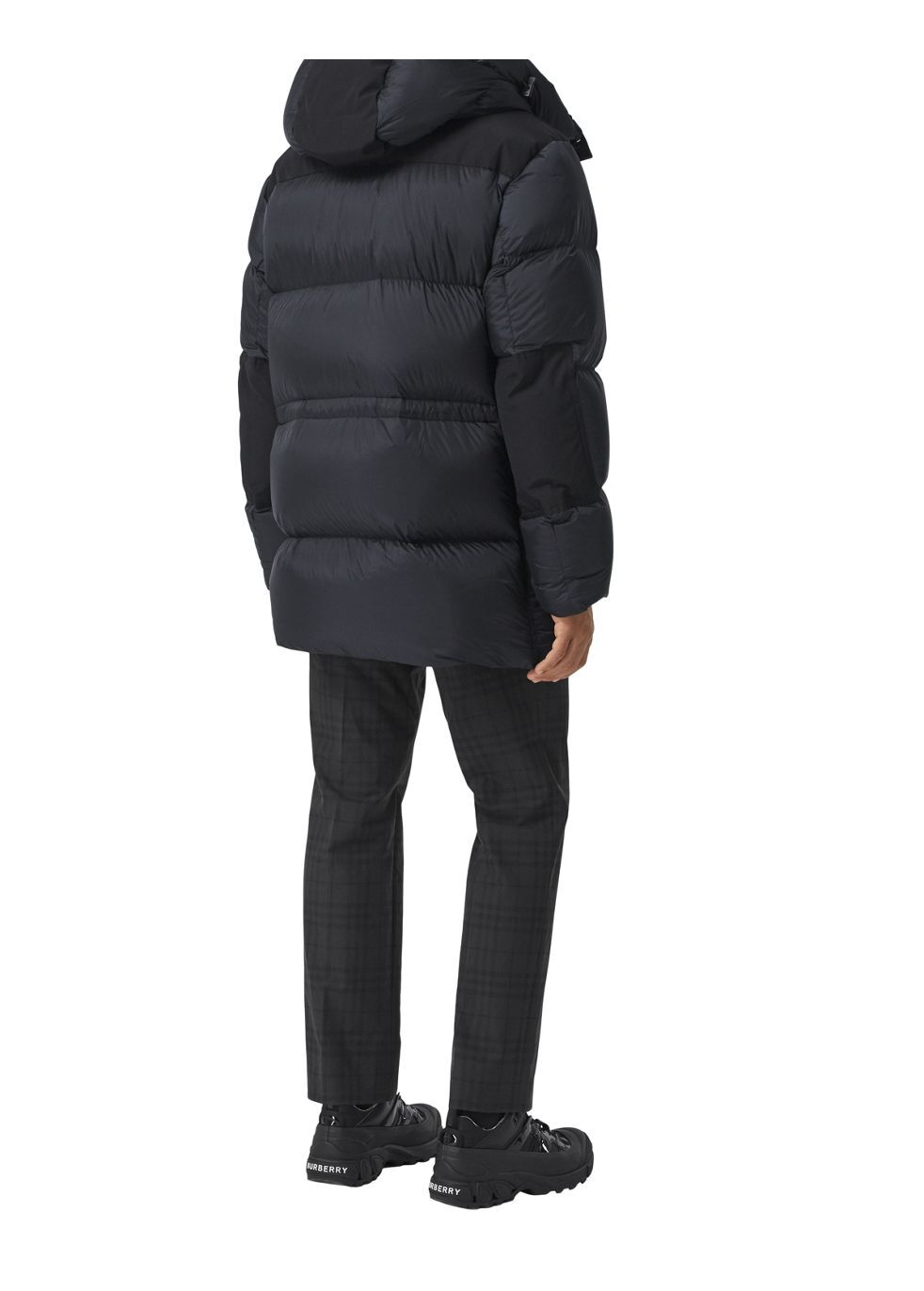 burberry logo applique moletom com capuz