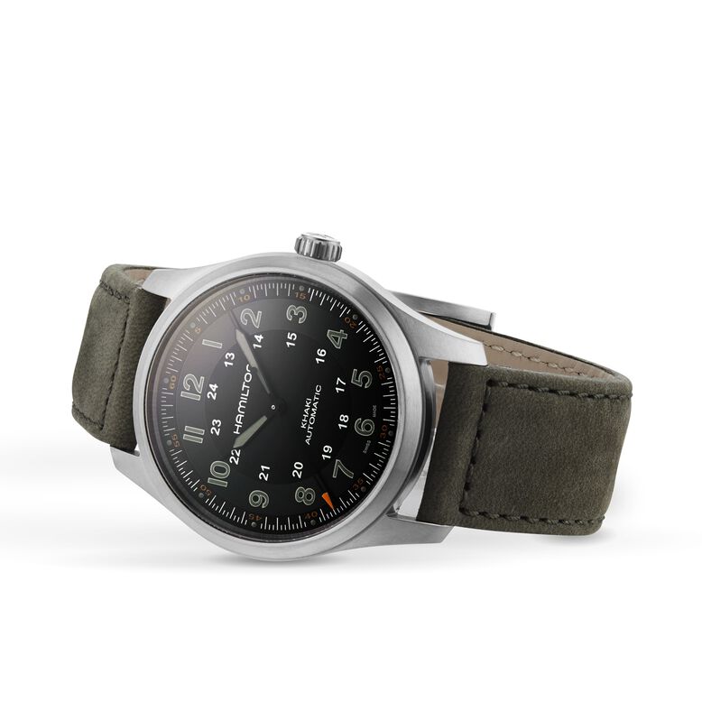 Khaki Field Titanium Auto 38mm Mens Watch Black, , hi-res