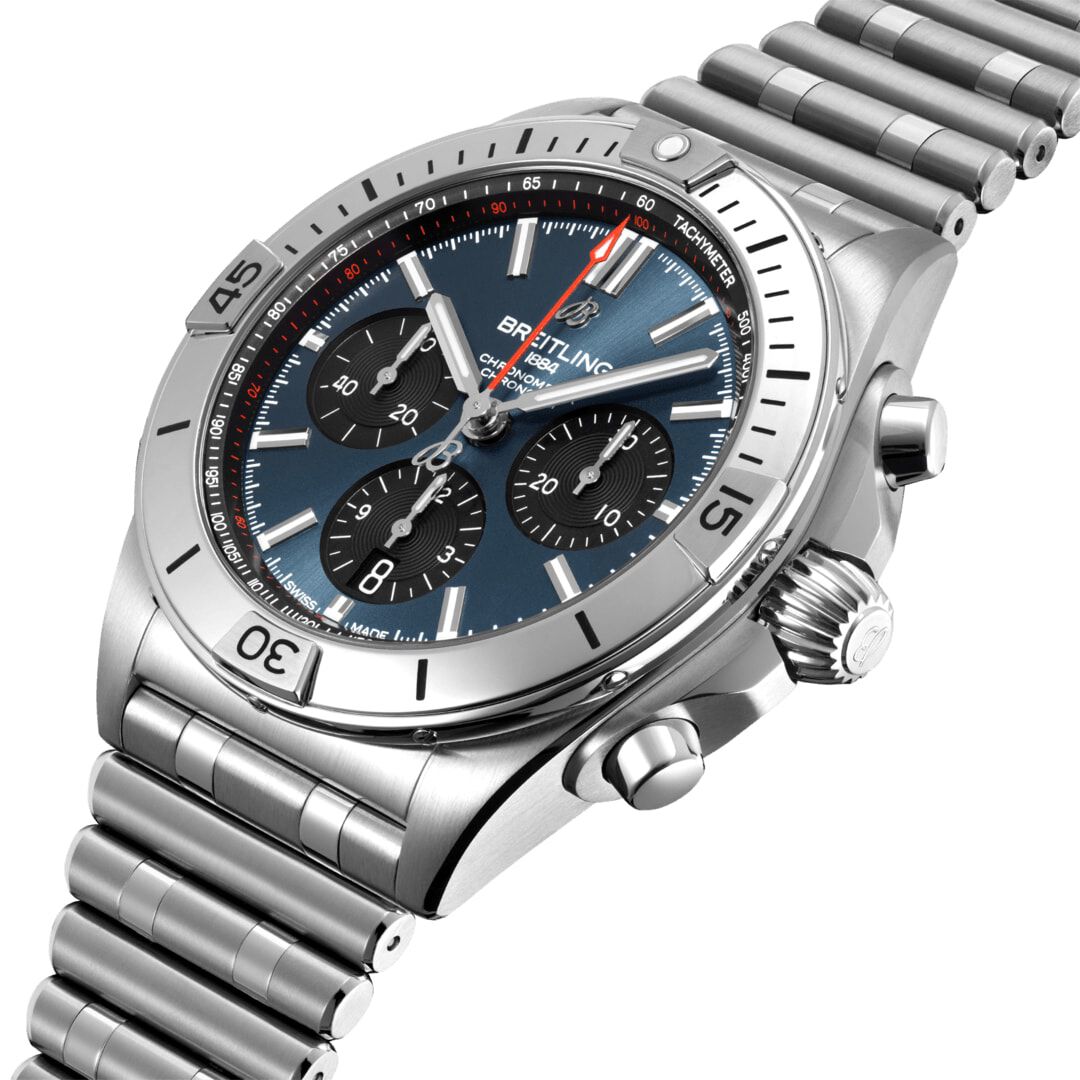 Breitling chronomat blue sale dial