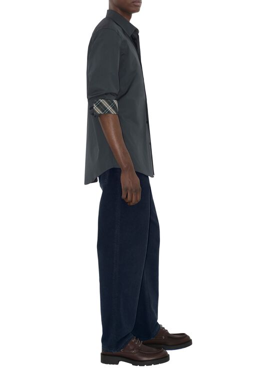 Slim Fit Cotton Shirt, , hi-res