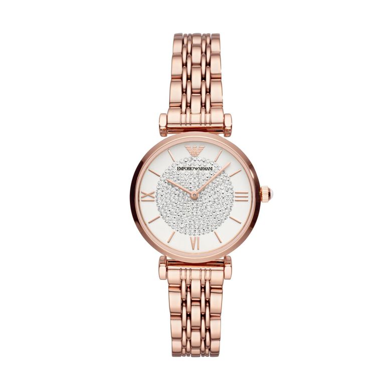 Ladies Gianni T-Bar Quartz Stainless Rose Gold Watch, , hi-res