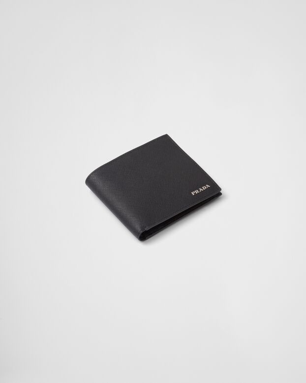 Saffiano leather wallet with coin purse, , hi-res