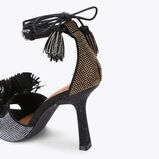 POM POM ANKLE TIE SANDAL, , hi-res
