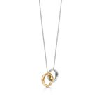 Tiffany 1837™ interlocking circles pendant in sterling silver and 18k gold.