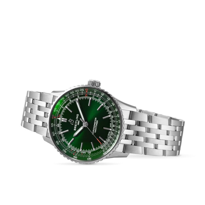 Navitimer Automatic 41mm Mens Watch Green Stainless Steel, , hi-res